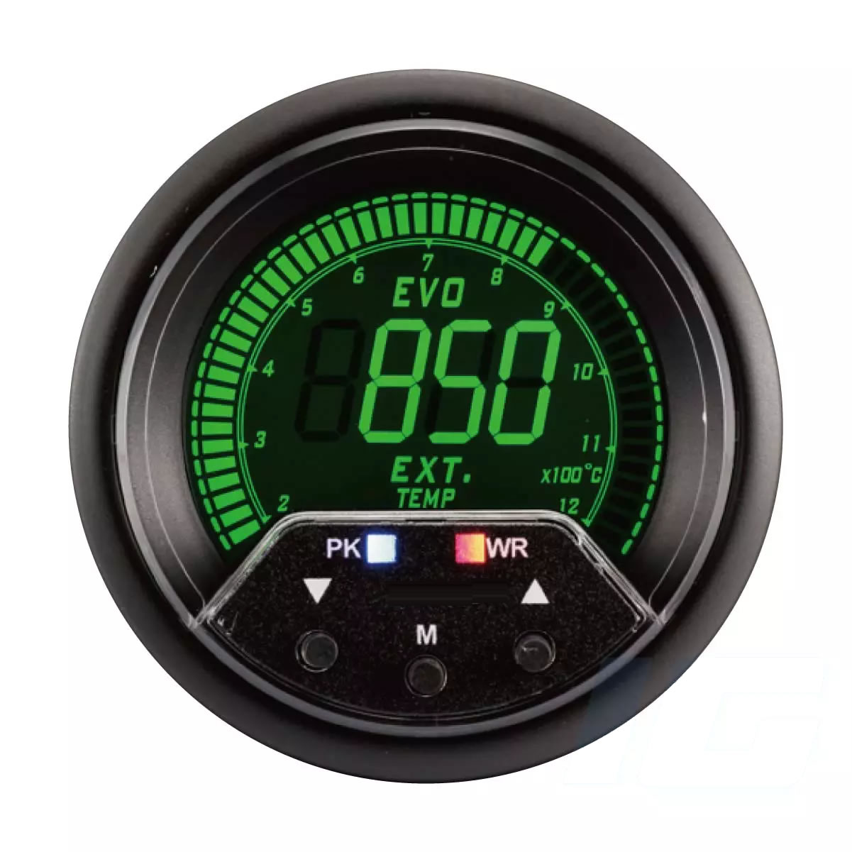 60mm LCD Performance Car Gauges - Exhaust Gas Temp Gauge With Sensor and Warning and Peak For Your Sport Racing Car